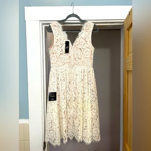 Off white lace dress- Brand New!